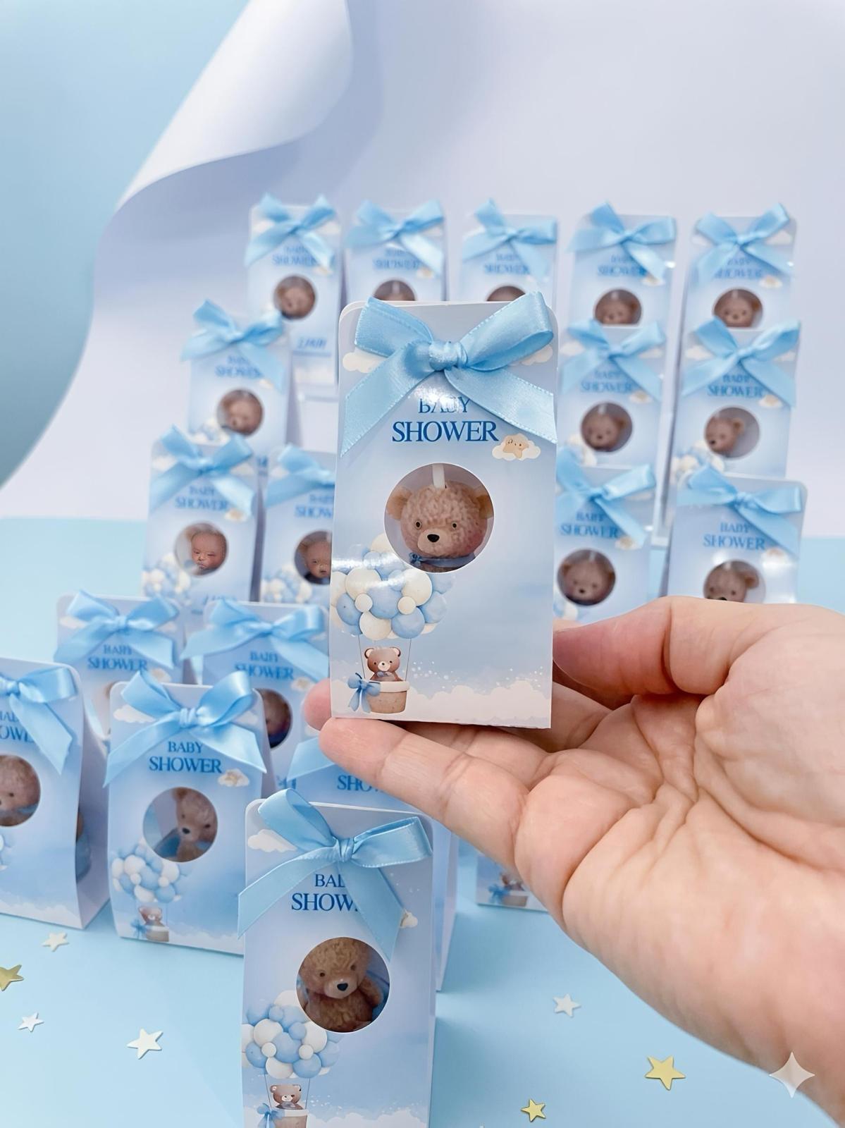 Teddy Bear Tealight Candle for Baby Shower