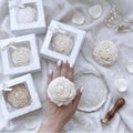 Peony Candle Wedding Gift Box – Handmade Floral Bridal Favor for Guests